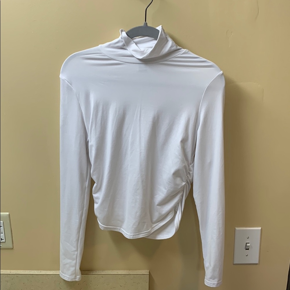 Elegant White Turtleneck Top